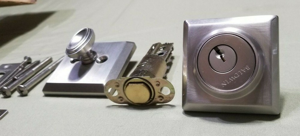 Baldwin SC.TSD.150 Single Cylinder Traditional Square Deadbolt Smartkey READ!