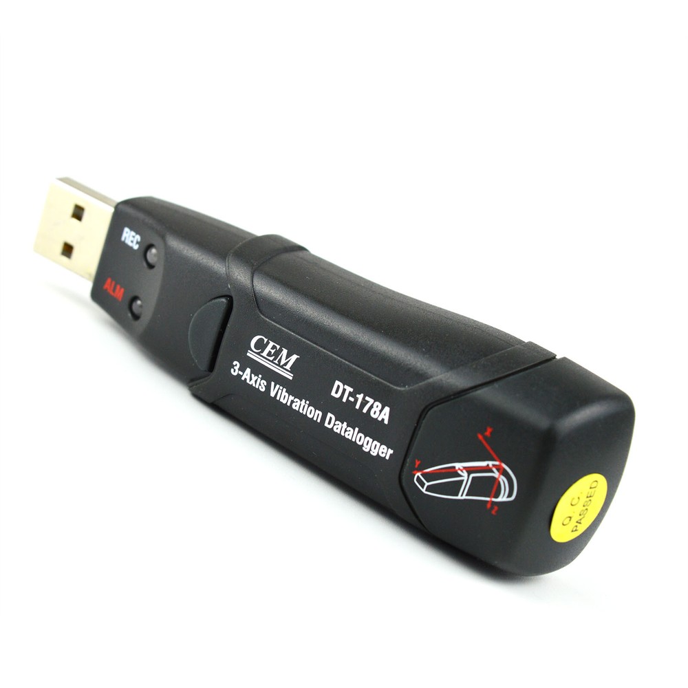 CEM DT-178A 3-Axis Shock Vibration Acceleration Data Logger 8M Memory FFT ✦KD
