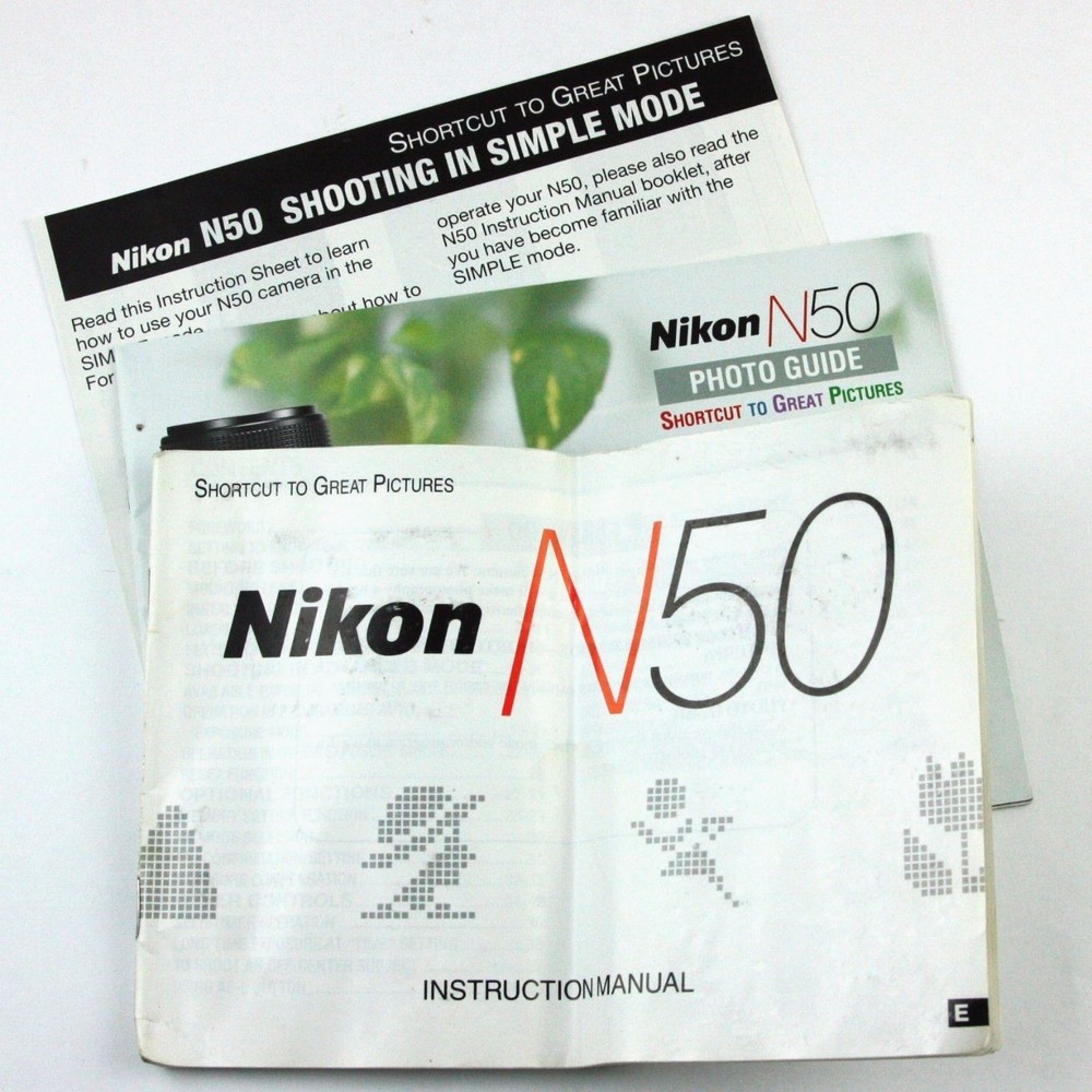 Nikon N50 Genuine Original User Instruction Manual & Support Materials