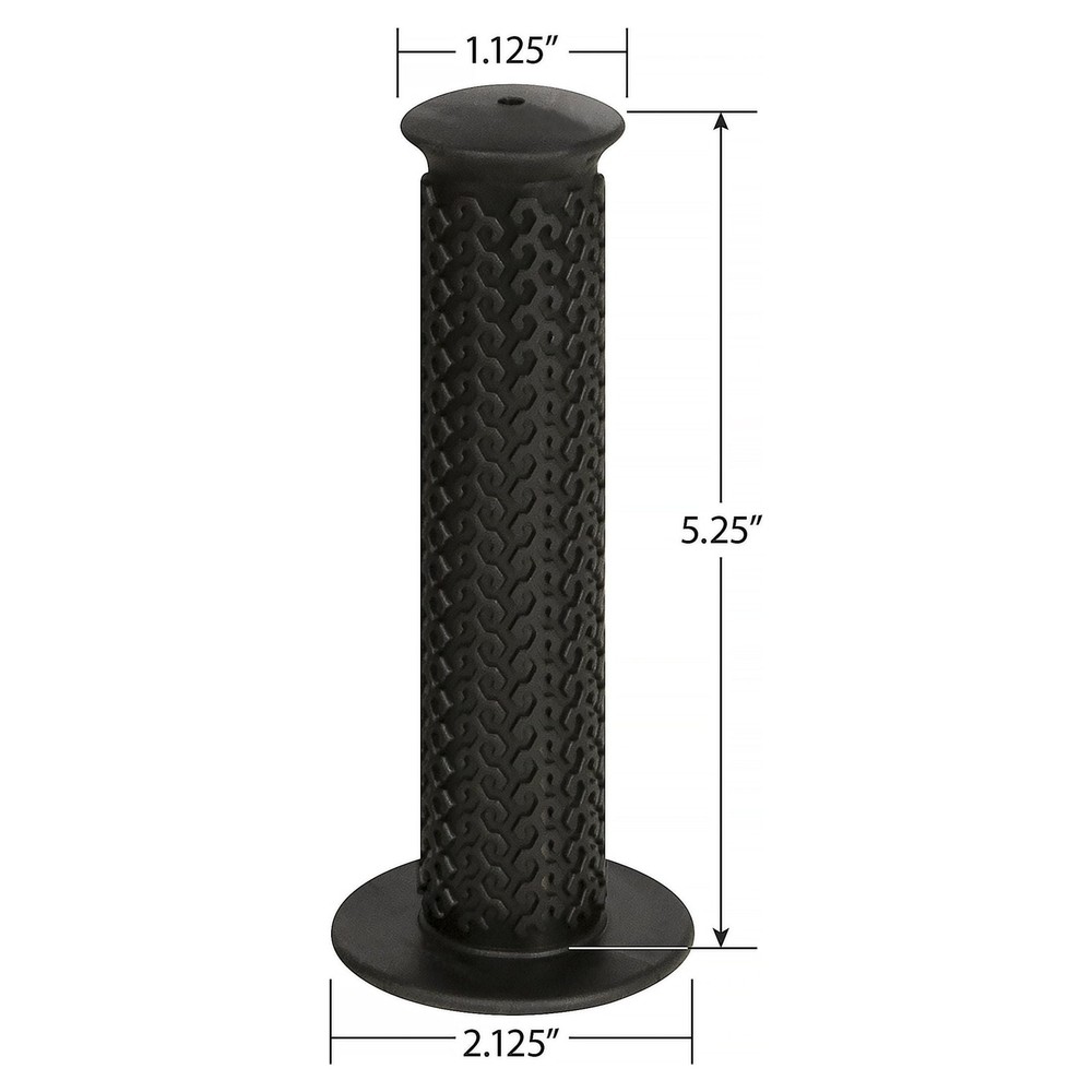 Replacement Non-Slip Rubber Bicycle Handlebar Grips, Black