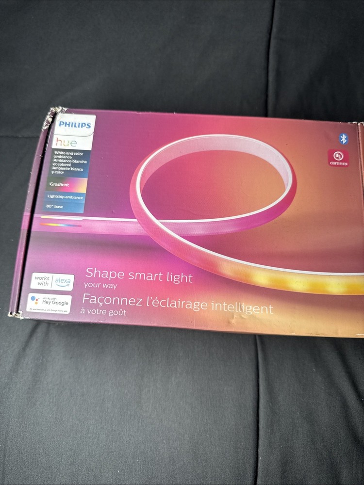 Philips - Hue Ambiance Gradient Bluetooth Lightstrip 80-inch Base Kit