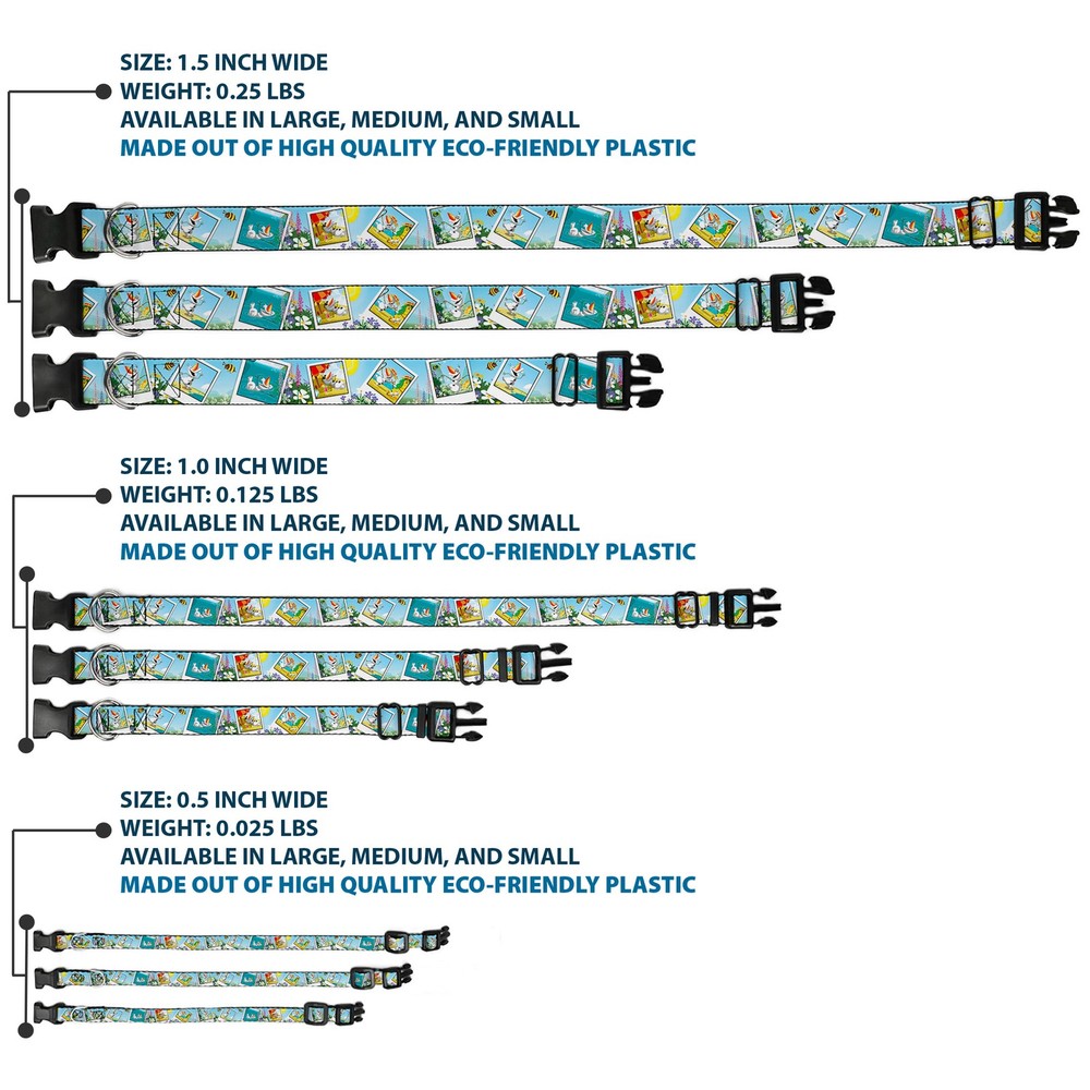 Plastic Clip Collar Olaf Summertime Snapshots Medium 11-16.5"