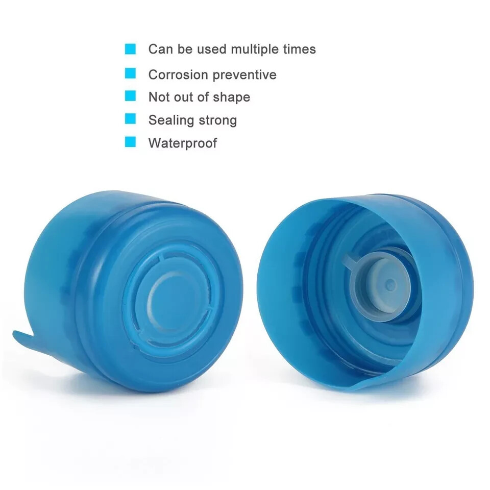 5 pcs Water Bottle Caps Reusable Gallon Snap On Cap Lid Drinking Primo Non Spill
