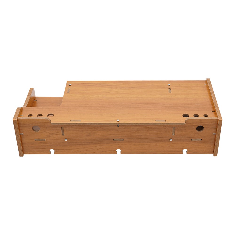 Monitor Stand Riser, Computer Laptop Riser Shelf with Lockable Organizer Drawers