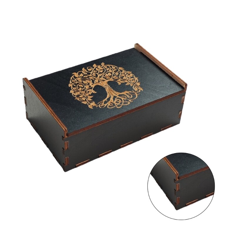 Game Tarots Cards Storage Case Container for Fortune Telling, Witches