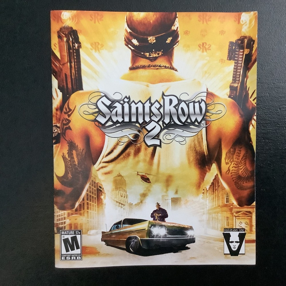 Saints Row 2 PS3 PlayStation 3 Instruction Manual Only