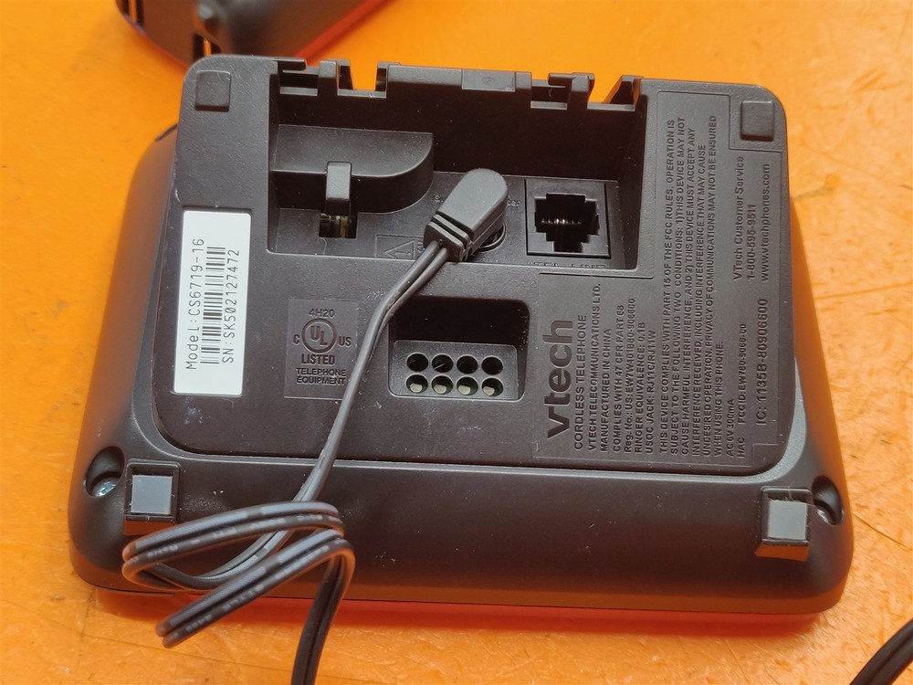 ⭐️⭐️⭐️⭐️⭐️ Vtech CS6719-16 Cordless Phone System Handset Base & Power Adapter