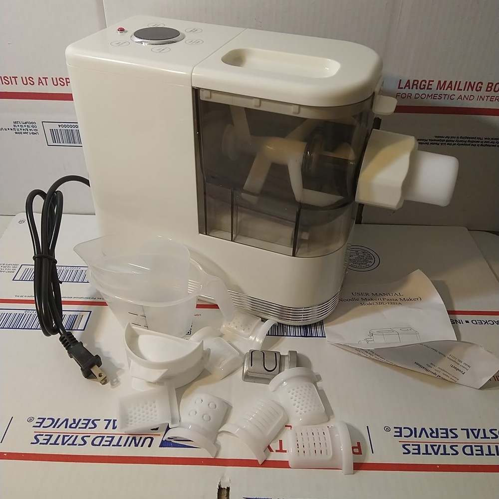 Electric Pasta Maker Automatic Noodle Making Machine with 9 Pasta Shape