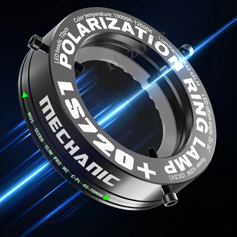 Mechanic LS720 Microscope Ring Light Polarized Ring Light Eliminates Reflection