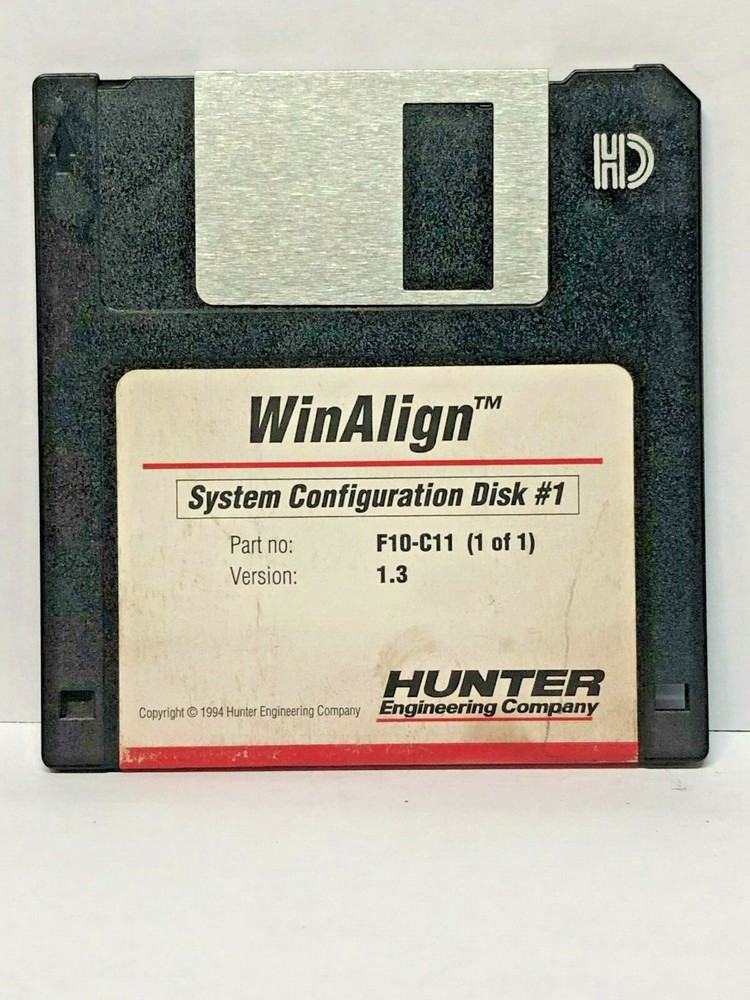 Hunter P10-C11 WinAlign Alignment Floppy Disk Software P-78