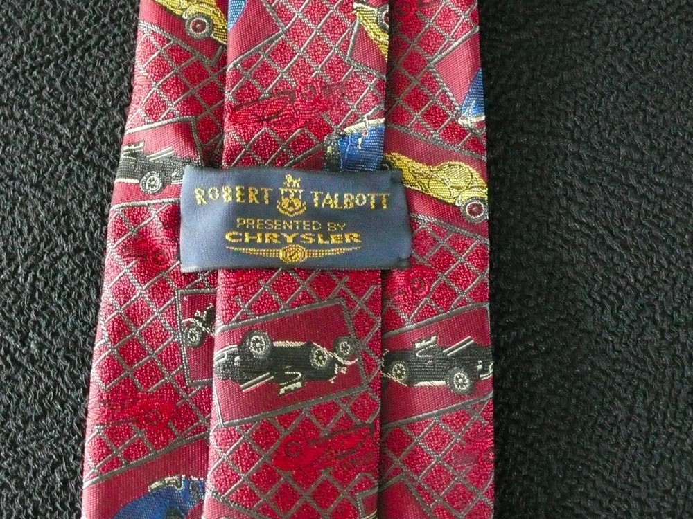 Robert Talbott 50th 2000 Pebble Beach Concours Tie AUBURN BUGATTI STUTZ NEW