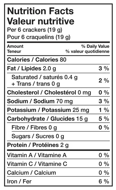 Premium Plus Unsalted Tops Crackers, 450g (3 Pack)