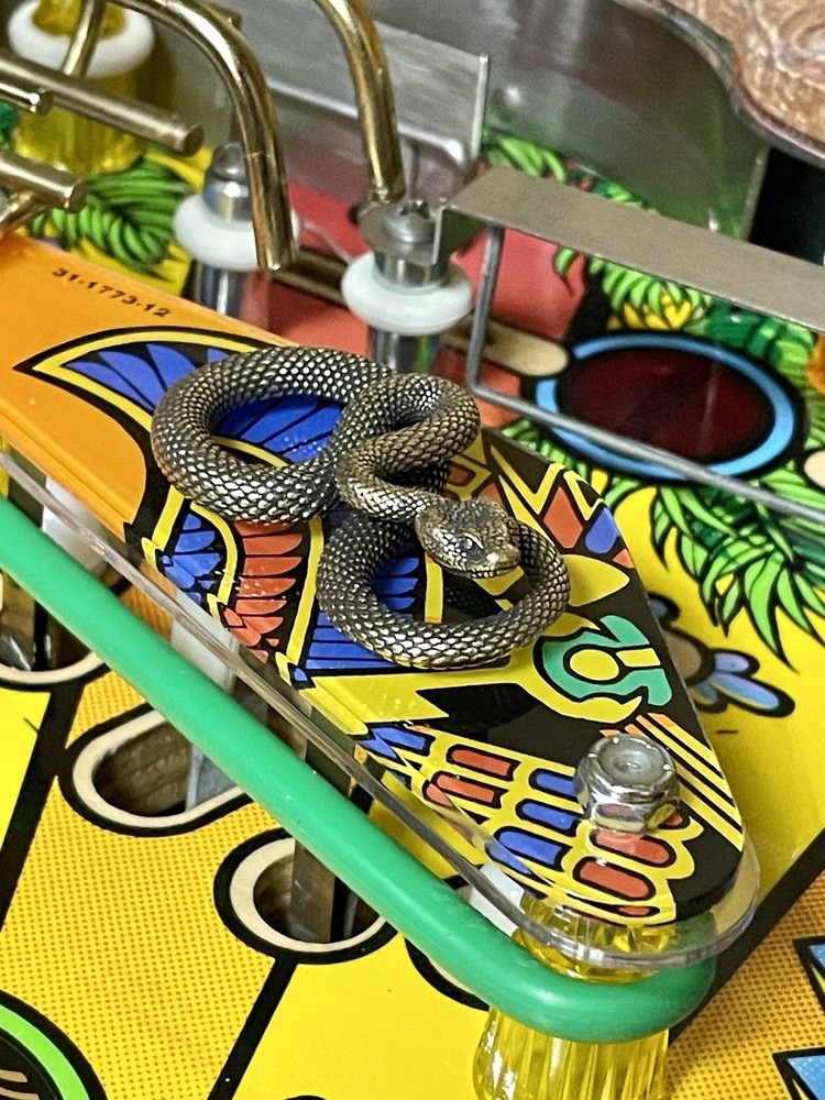 Indiana Jones Pinball Machine Snake Mod (SOLID BRASS!!)