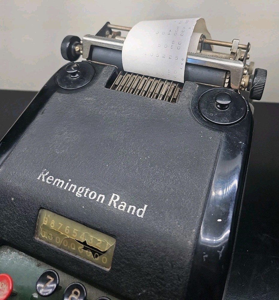 Remington Rand Manual Adding Calculating Bookkeeping Machines TESTED & WORKING