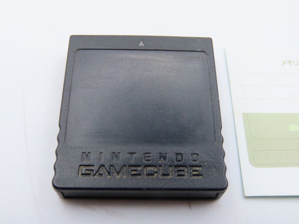 OEM Nintendo GameCube DOL-014 Memory Card 251 blocks - Black - Tested, working