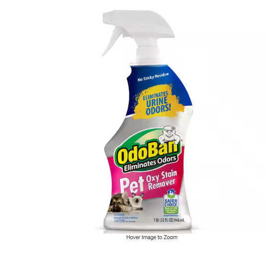 Pet Oxy Stain Remover Oxygen Activated Hydrogen Peroxide Pet Stain 32 oz.