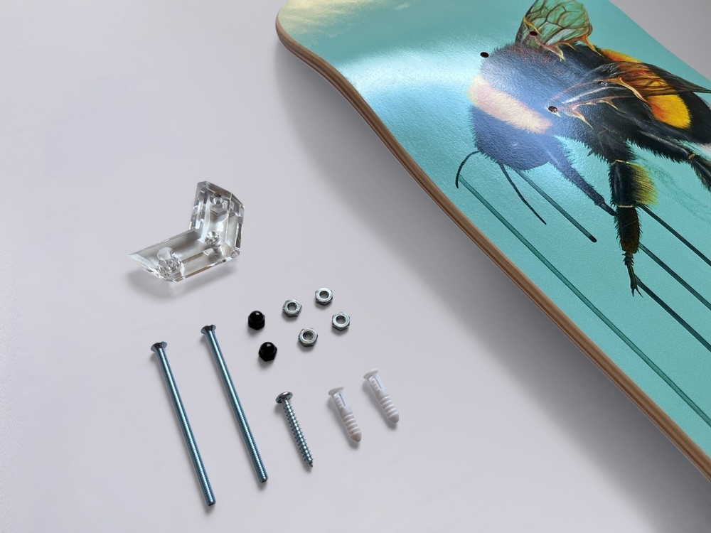 Skateboard Deck Wall Mount Bracket Display Rack Hanger Holder - 5X HANGERS !!
