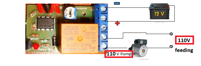 Differential electronic thermostat solar water heating pump controller 12V 10A