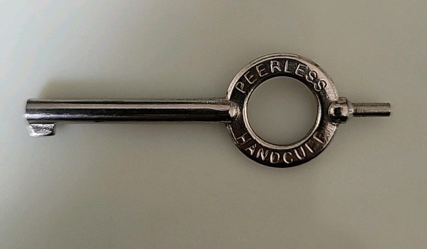 Peerless Model 4100 Standard Handcuff Key, Nickel
