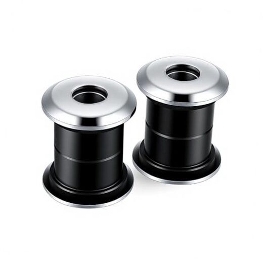 Polyurethane Handlebar Riser Bushings Black Urethane fr Harley Chrome#Black
