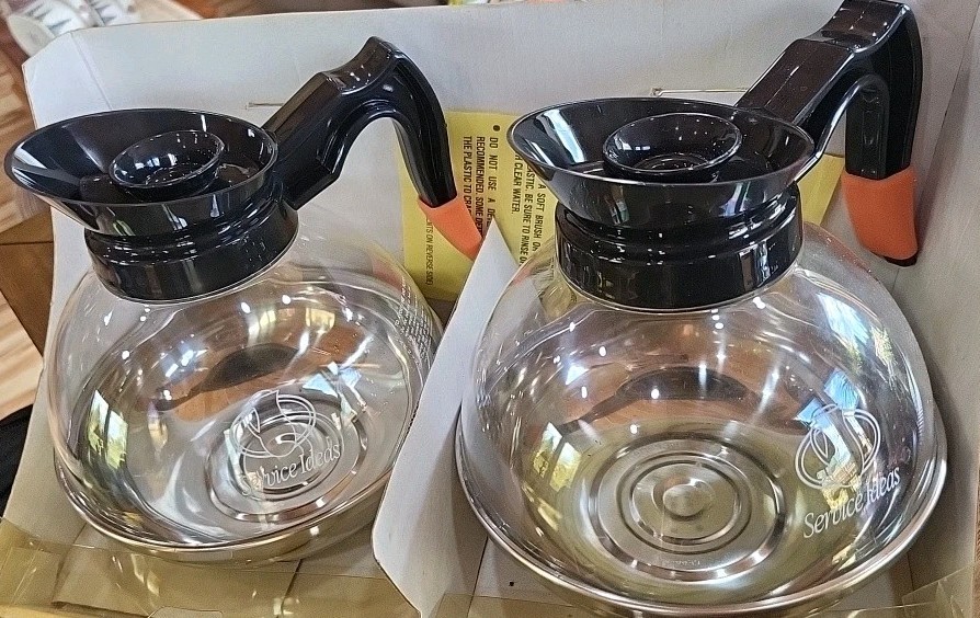 2 Pack Coffee Decanter 10 Cup (Silver), Polycarbonate