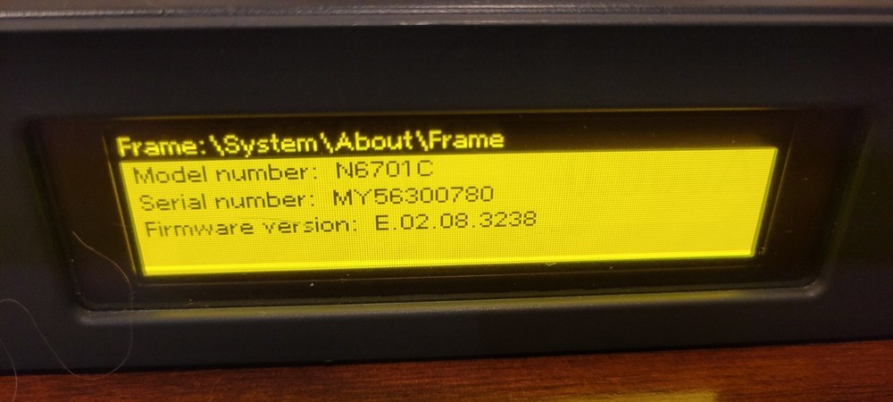 Keysight N6701C Low-Profile Modular Power System Mainframe, 600W, with 2 Modules