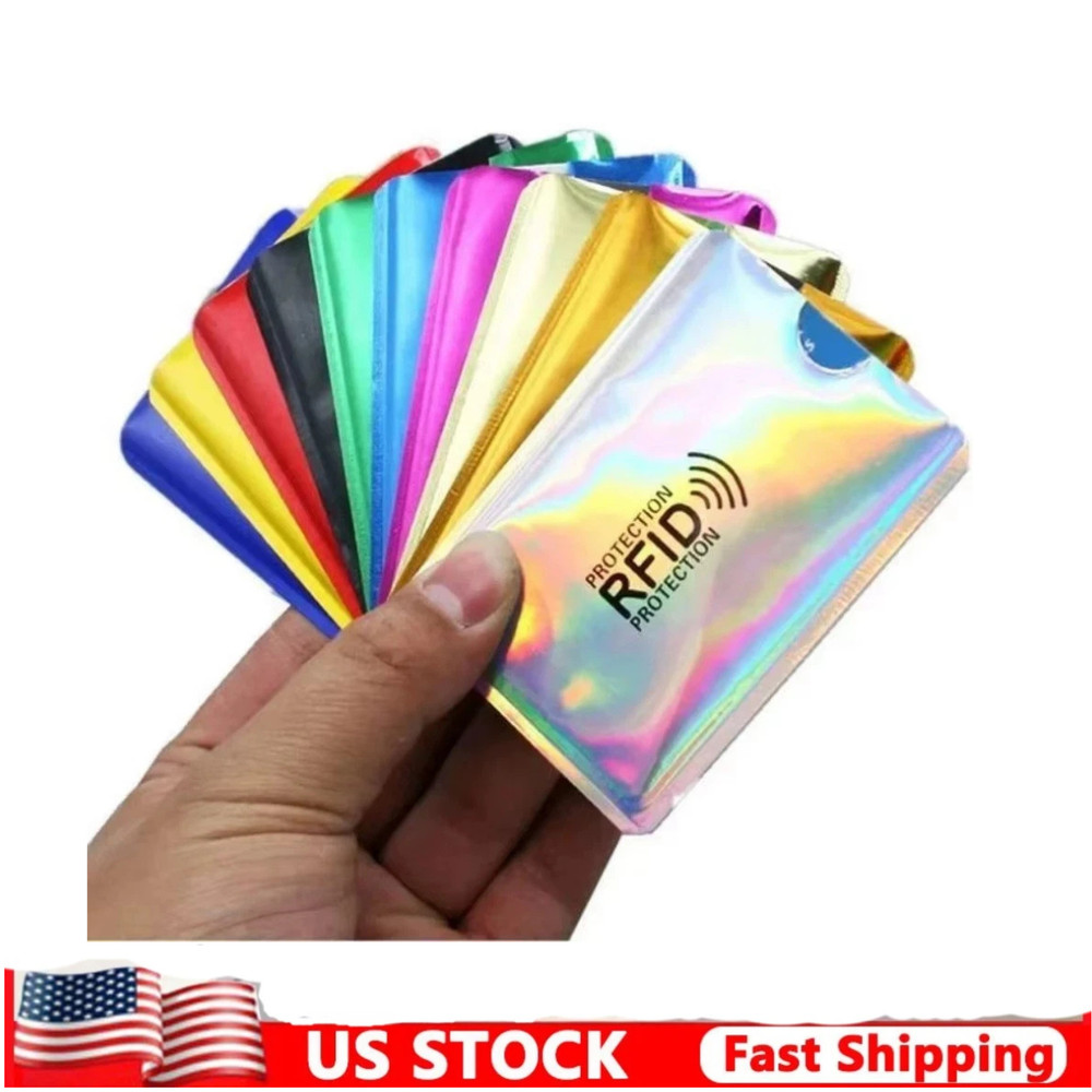 10x RFID Blocking Sleeves Credit Card Protector Holders Theft Protection Secure