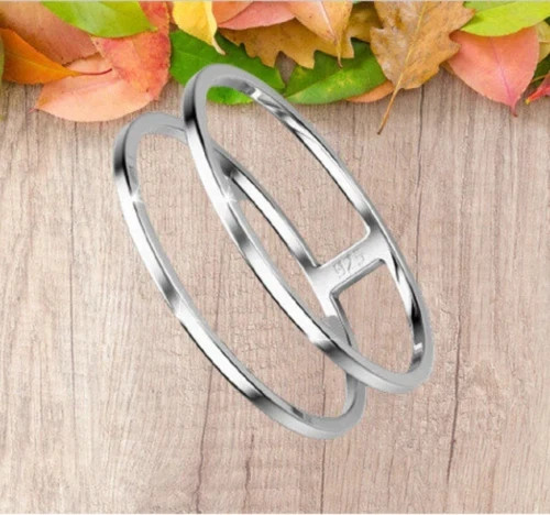 Solid 925 Sterling Silver Double Thumb Band & Statement Handmade Ring All Size