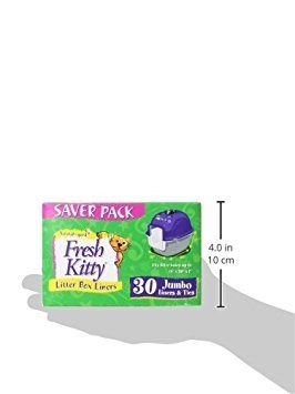 30 Count Litter Box Liners Super Thick, Durable, Easy Clean Up Jumbo Scented,...