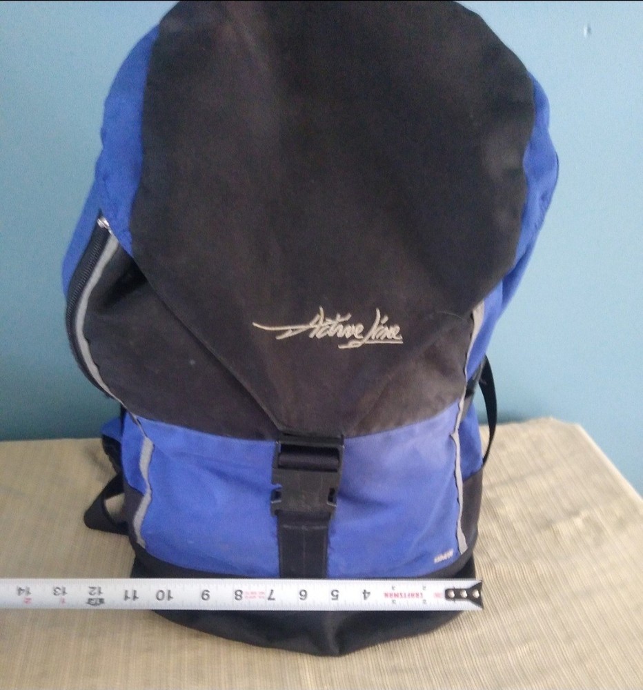 BMW Active Line Drawstring Top Motorcycle Backpack Black And Blue