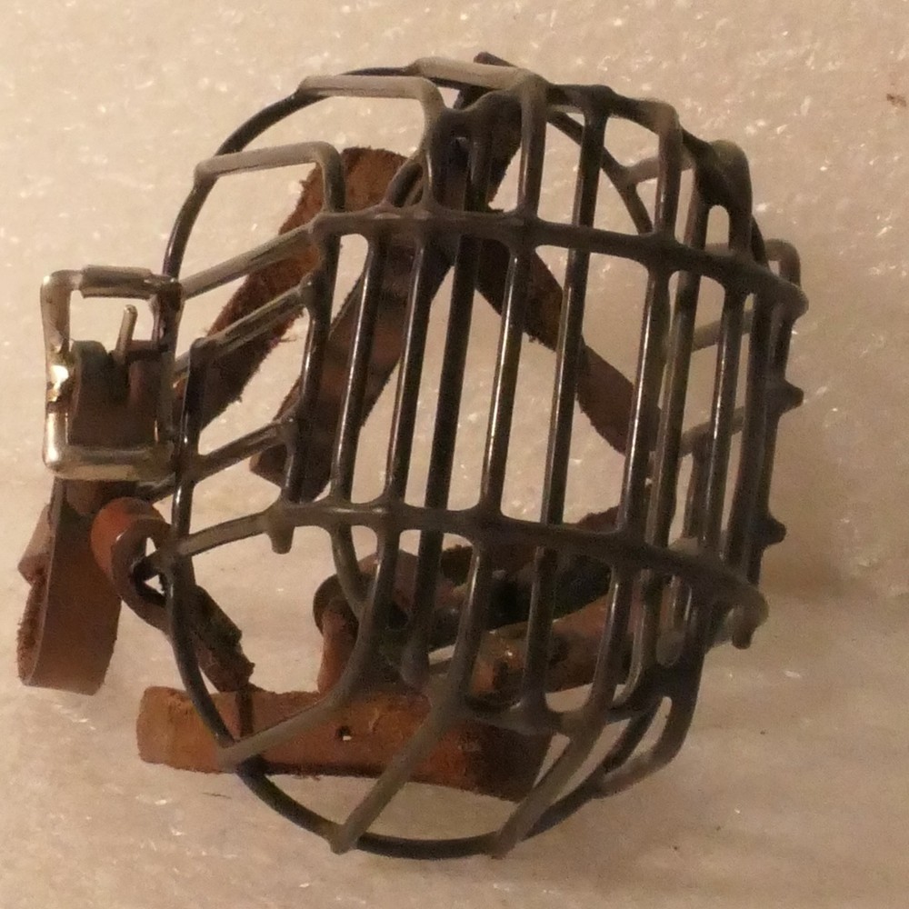 ANTIQUE CAGE ANIMAL STEAM PUNK MUZZLE