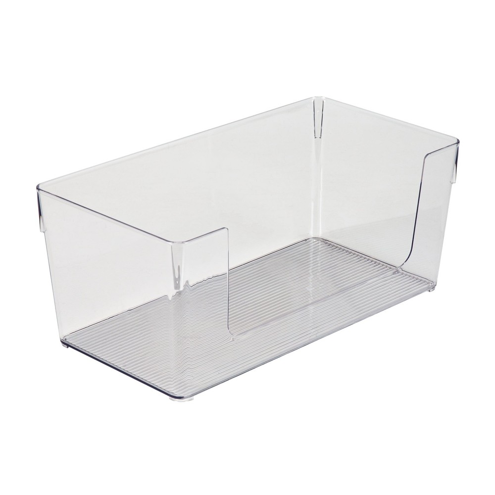 Simplify Rectangular 13.5" x 7" Open Front Cabinet Organizer, Clear