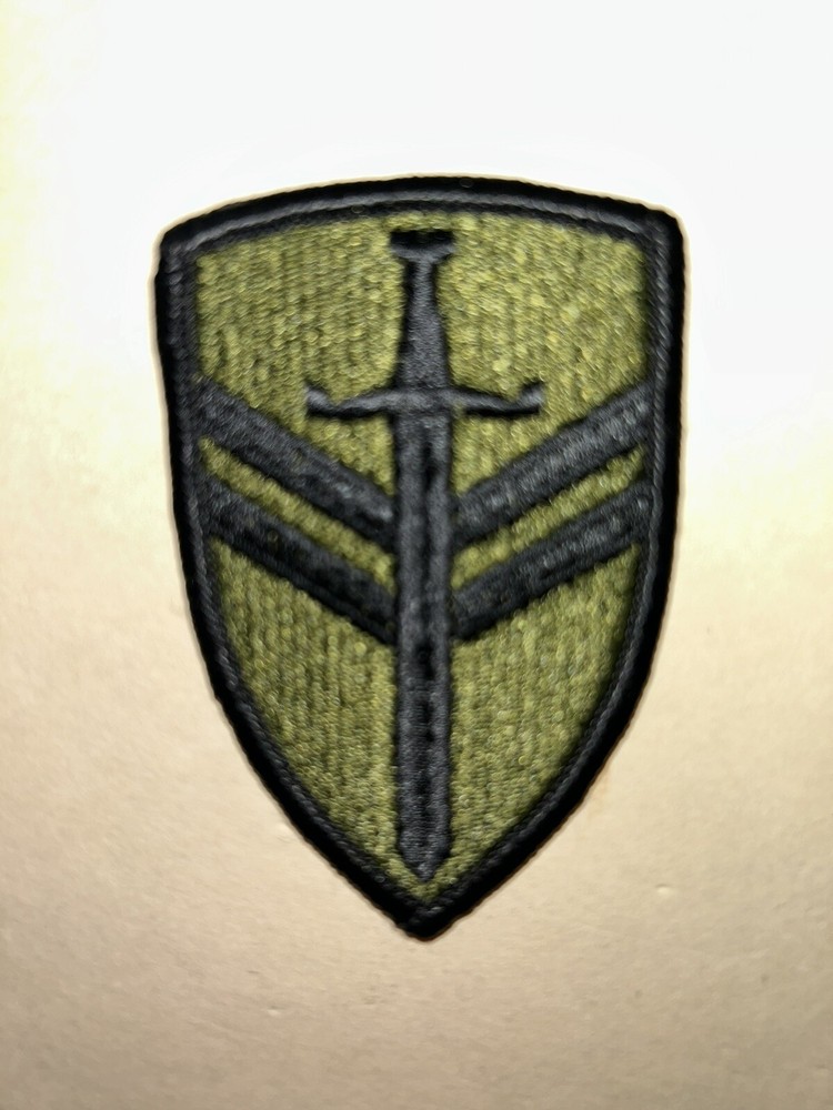 U.S. ARMY / 2ND SUPPORT COMMAND - SUBDUED UNIT PATCH (Sew-On) MERROWED EDGE