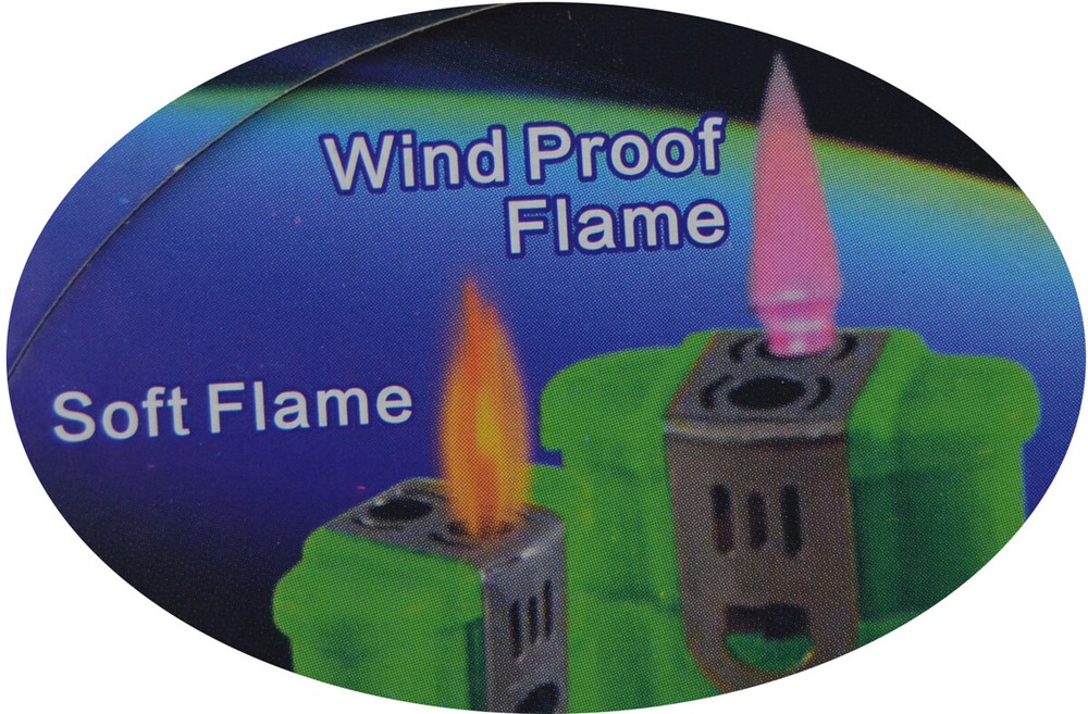Soft Flame & Wind Proof Flame Dual Flame Torch Refillable Lighter