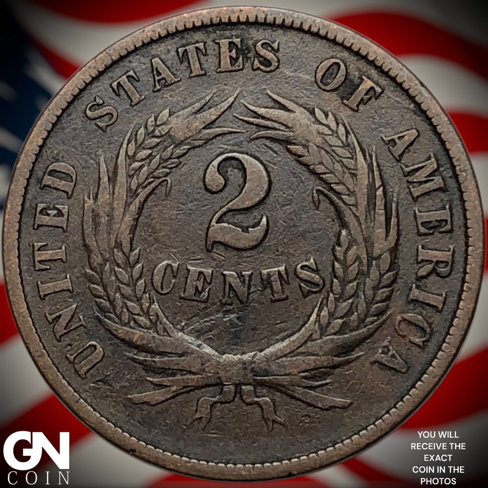 1864 2 Cent Piece Y8311