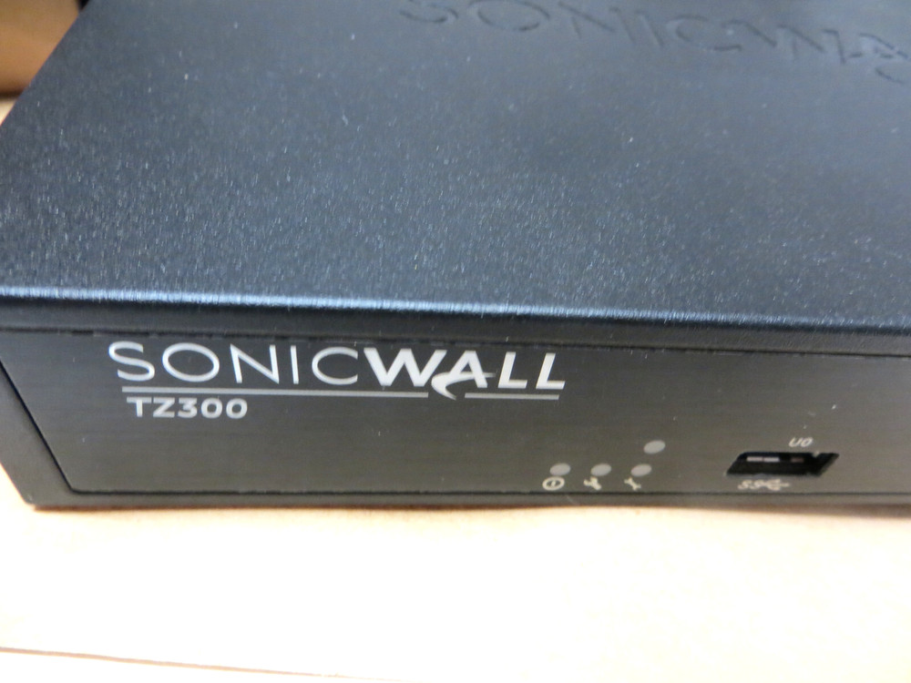 SonicWall TZ300 Firewall Network Security Appliance w/Power Supply