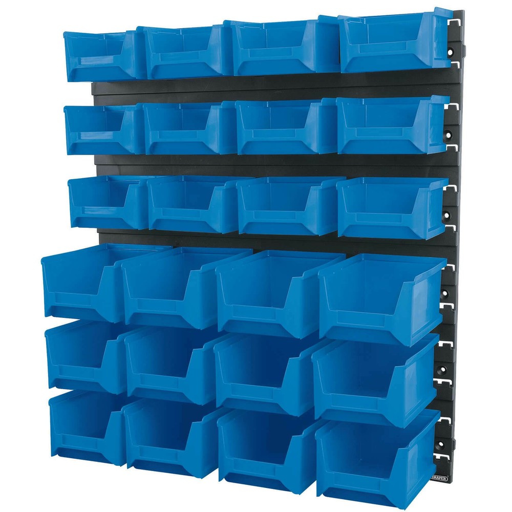 Draper Wall Storage Unit with 24 Bins Small / Medium