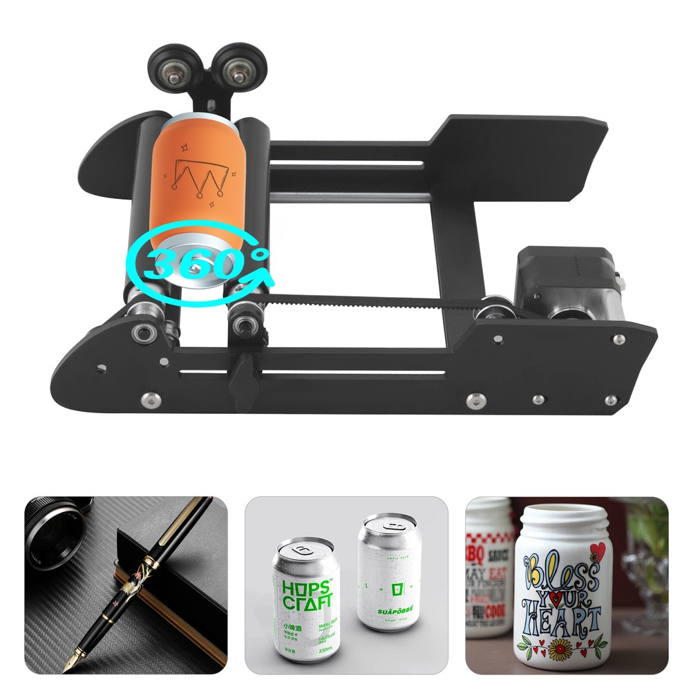 Engraver Rotary Roller Engraving Cylindrical Objects with 3 Connection Cables