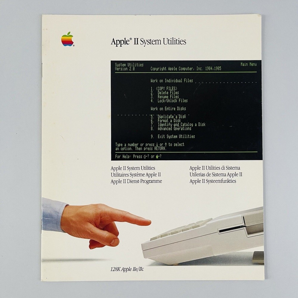 Apple II Utilities Guide System Utilities ProDOS VTG 1985 #3