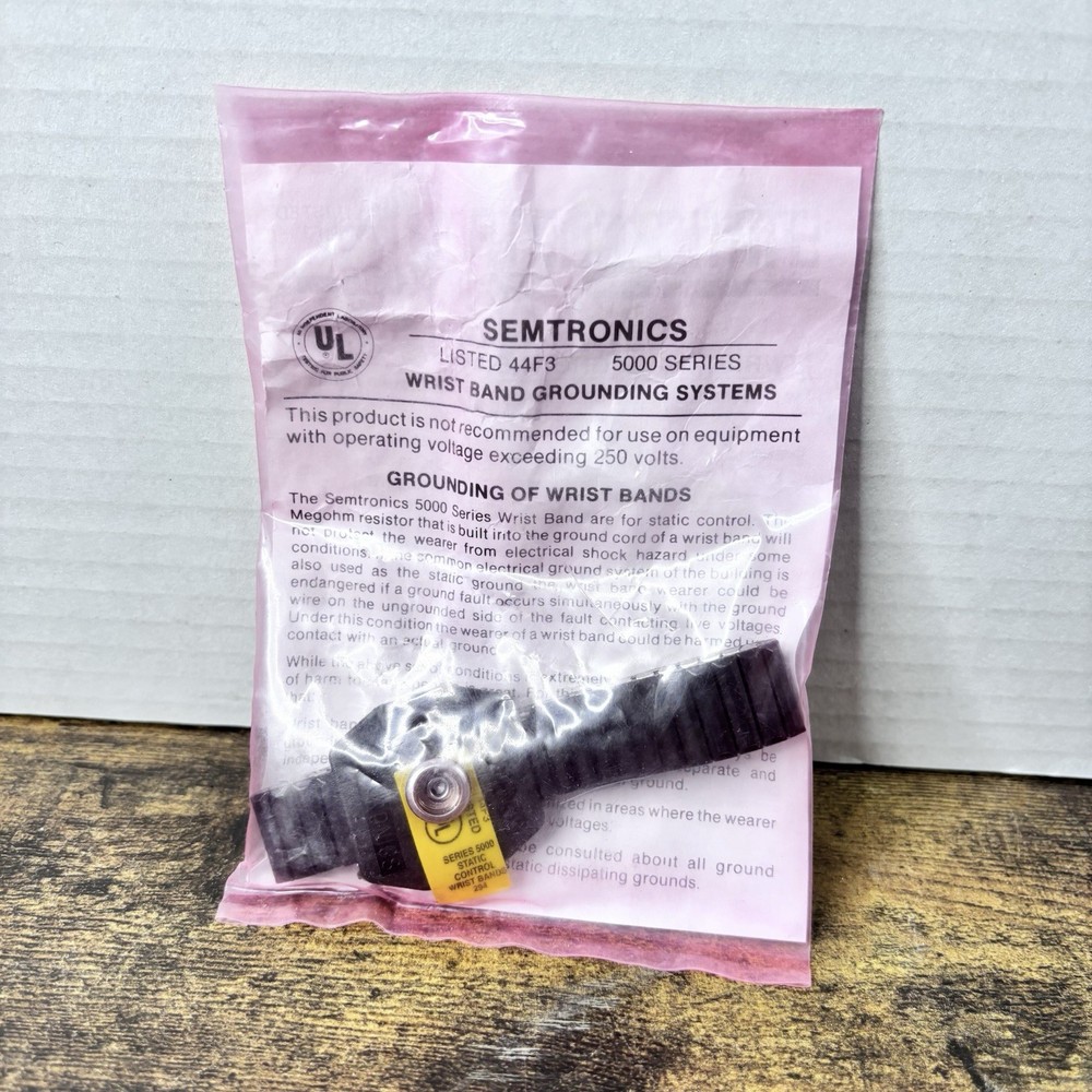Static Control By Semitronics Wristband Grounding System 5000 Series