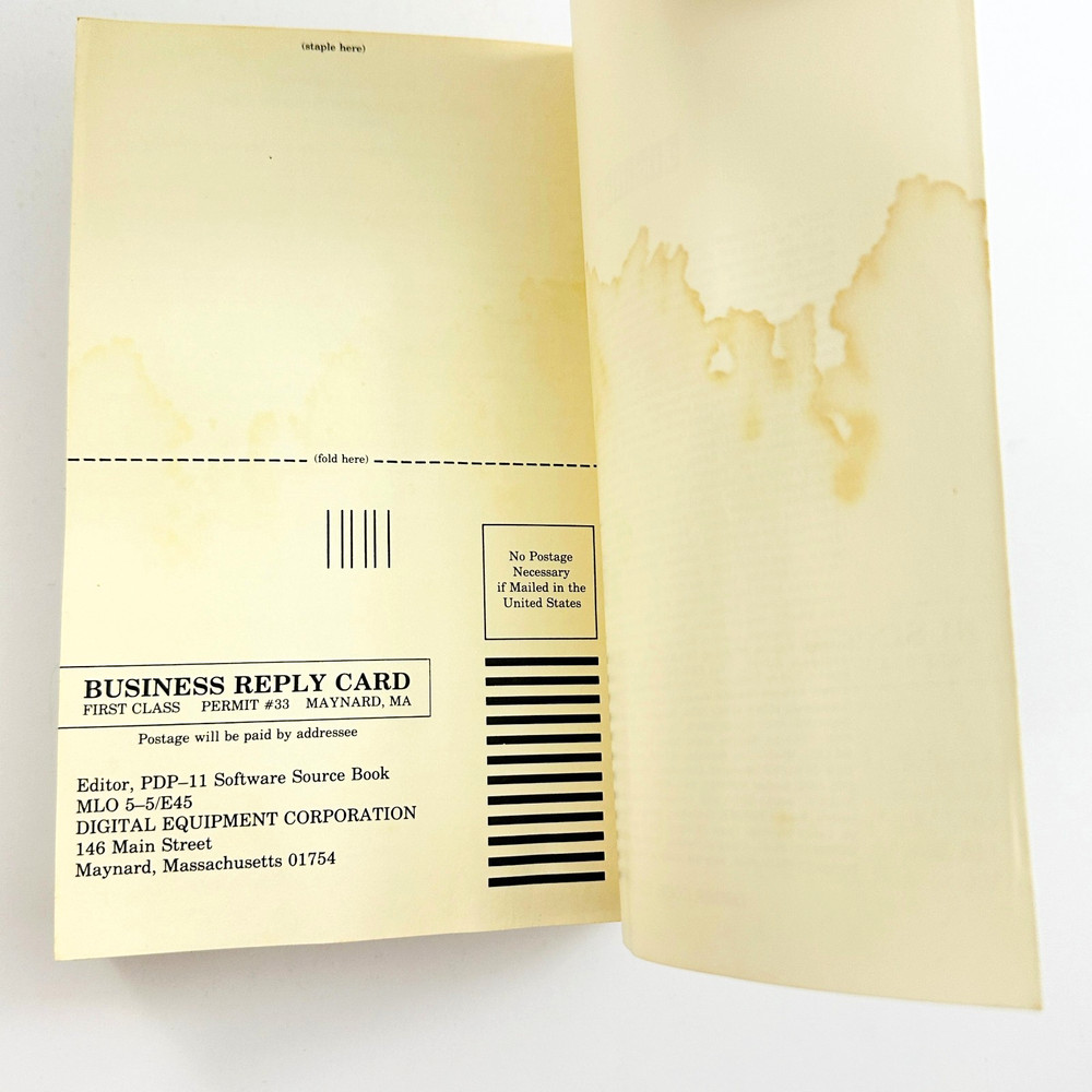 Digital PDP-11 Software Source Book WORN READING COPY First Edition 1983