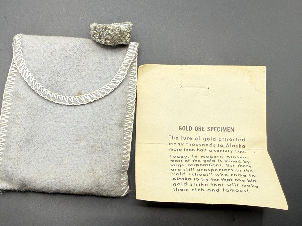 Gold Ore Specimen From Alaska