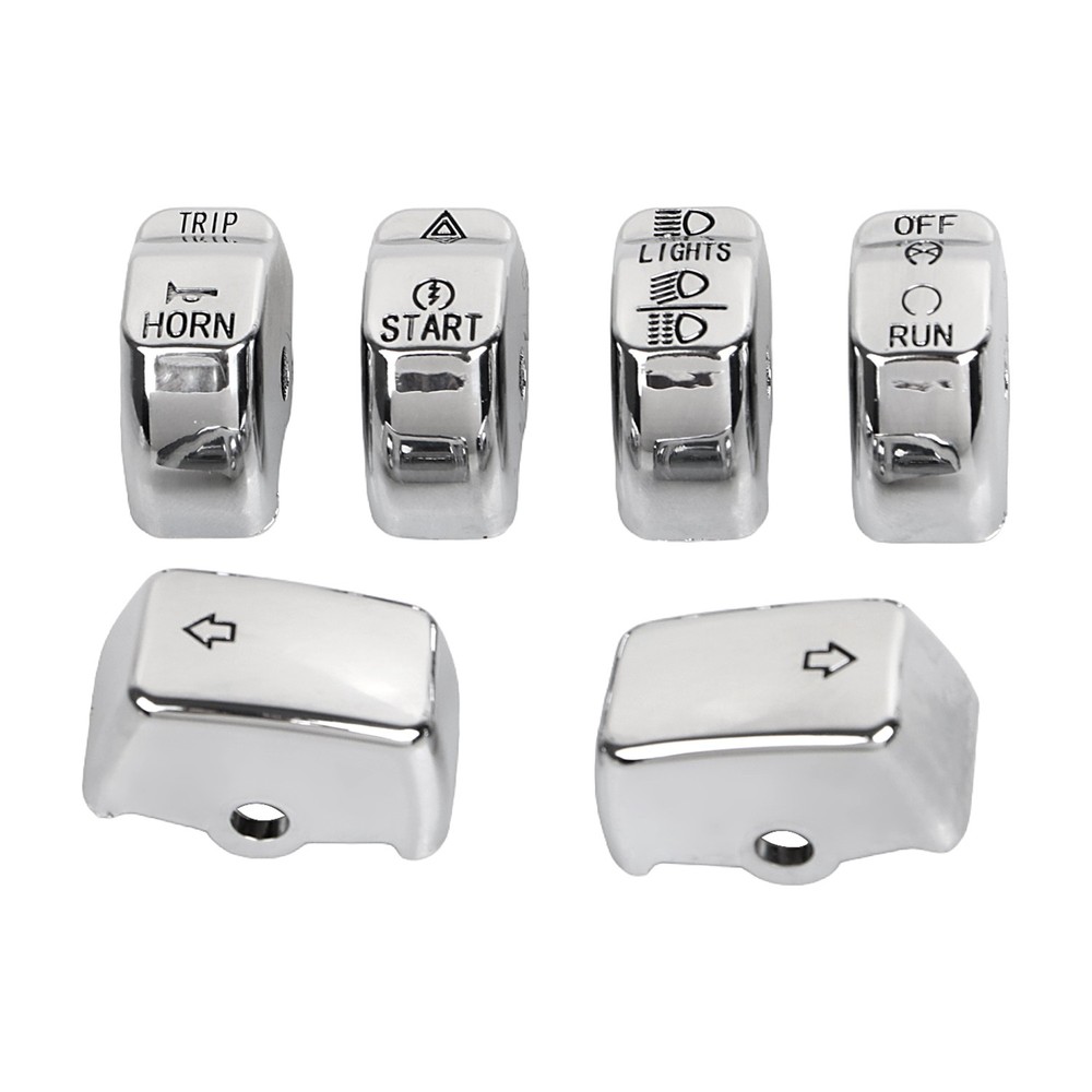 ABS Plastic Hand Control Switch Housing Button Cap For Harley Dyna Softail US