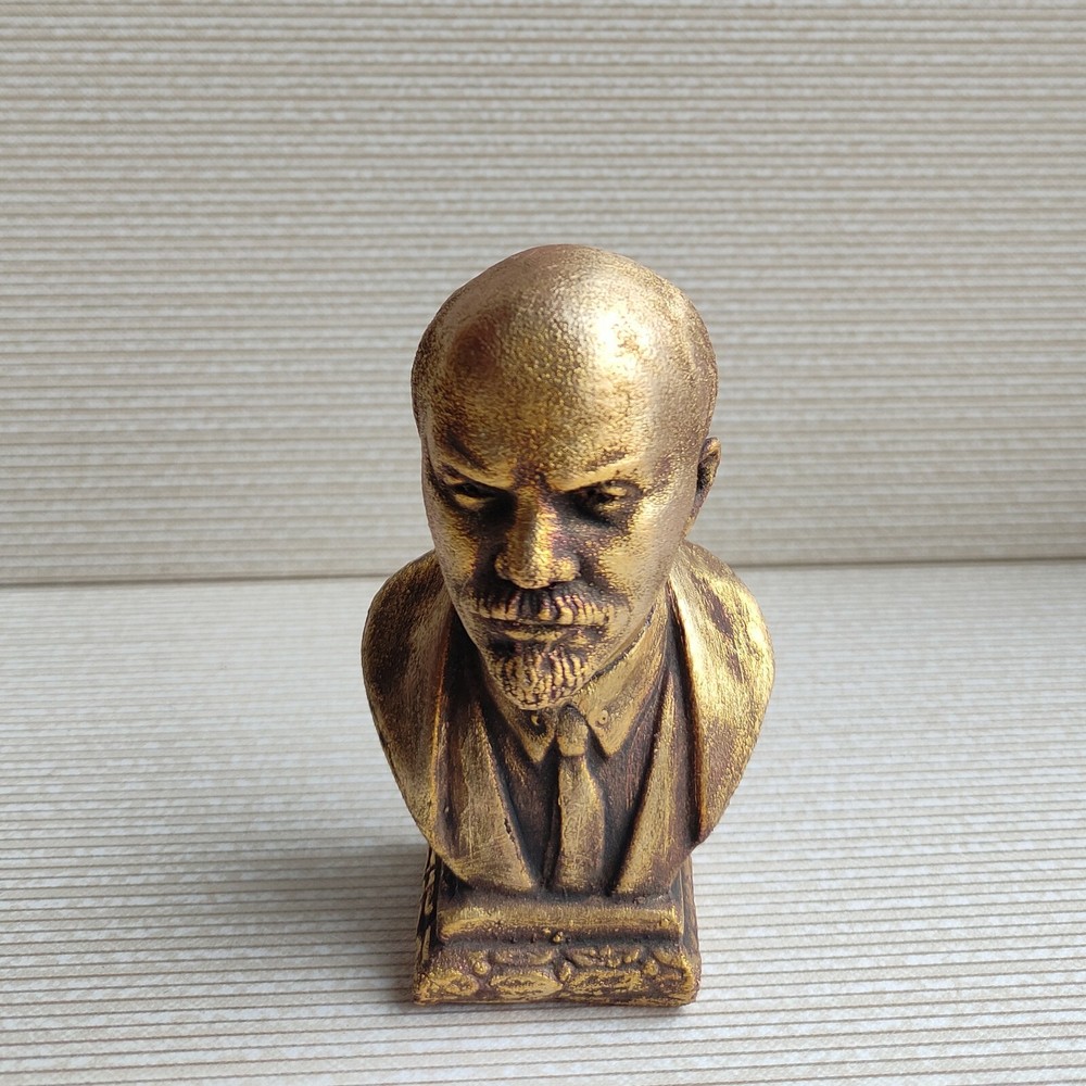 Soviet Russian lider LENIN bust statue Stalin H=9 cm