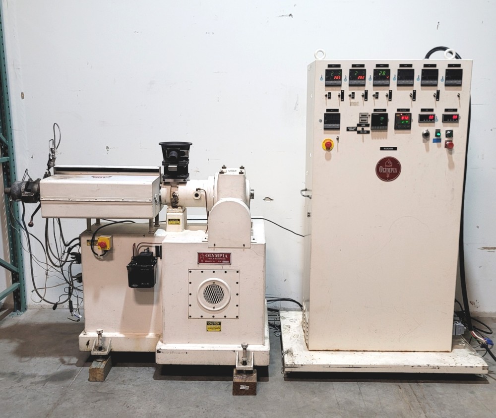 Olympia Tool & Machine Co. Plastic Extrusion Machine, 240VAC 3-Ph, 1.25" Screw