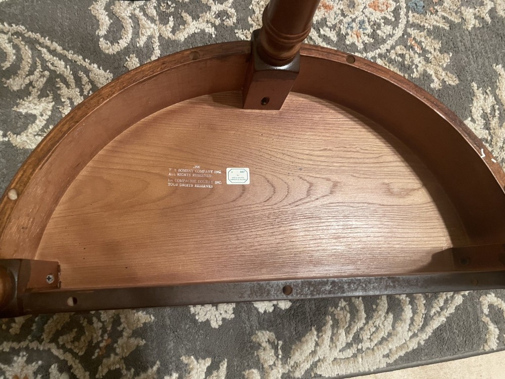 Bombay half moon table