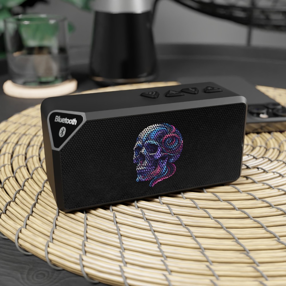 Bluetooth Speaker with Colorful Skull Design