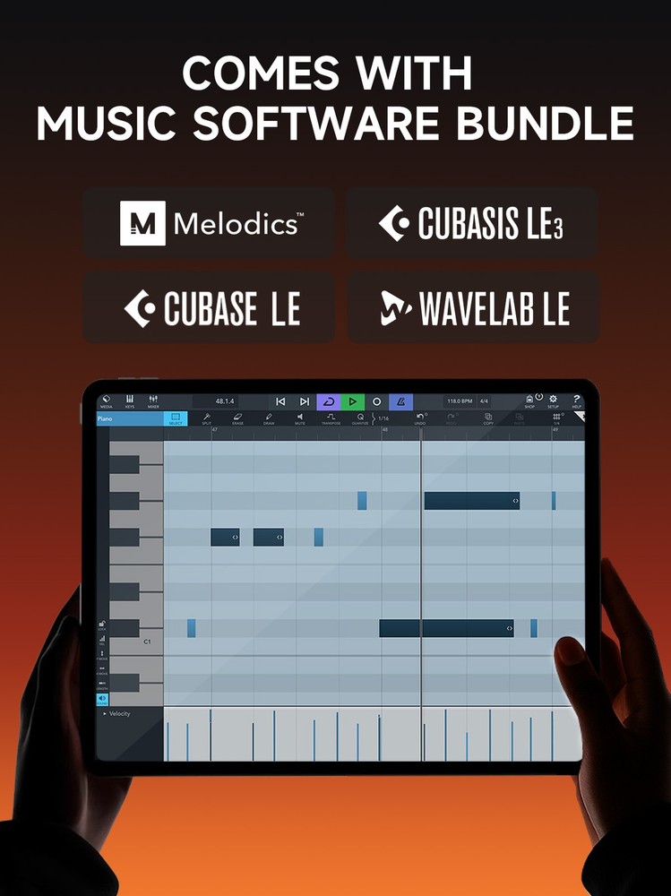 Donner USB MIDI Keyboard Controller Synthesizer Sequencer With Software