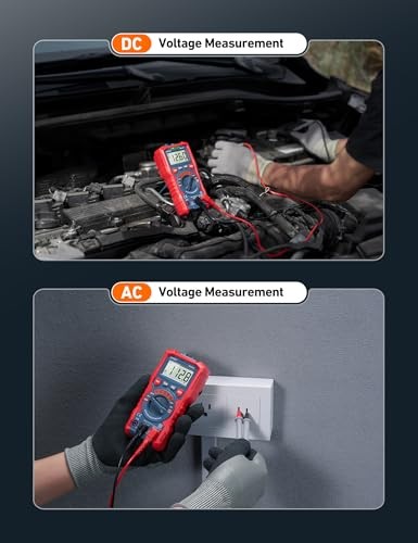 Multimeter Tester, TRMS 4000 Counts Volt Meter Ohmmeter Digital Auto-Ranging