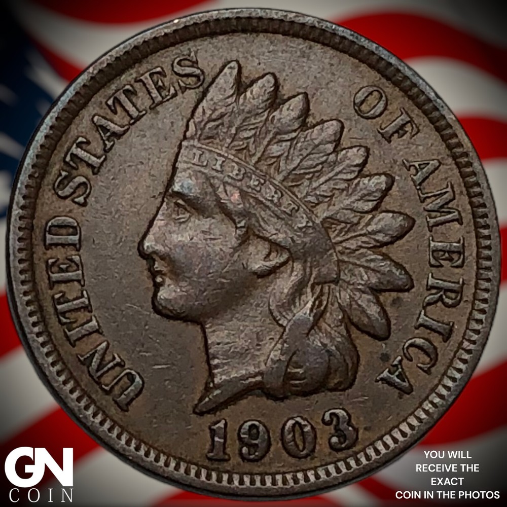 1903 Indian Head Cent Penny M7597